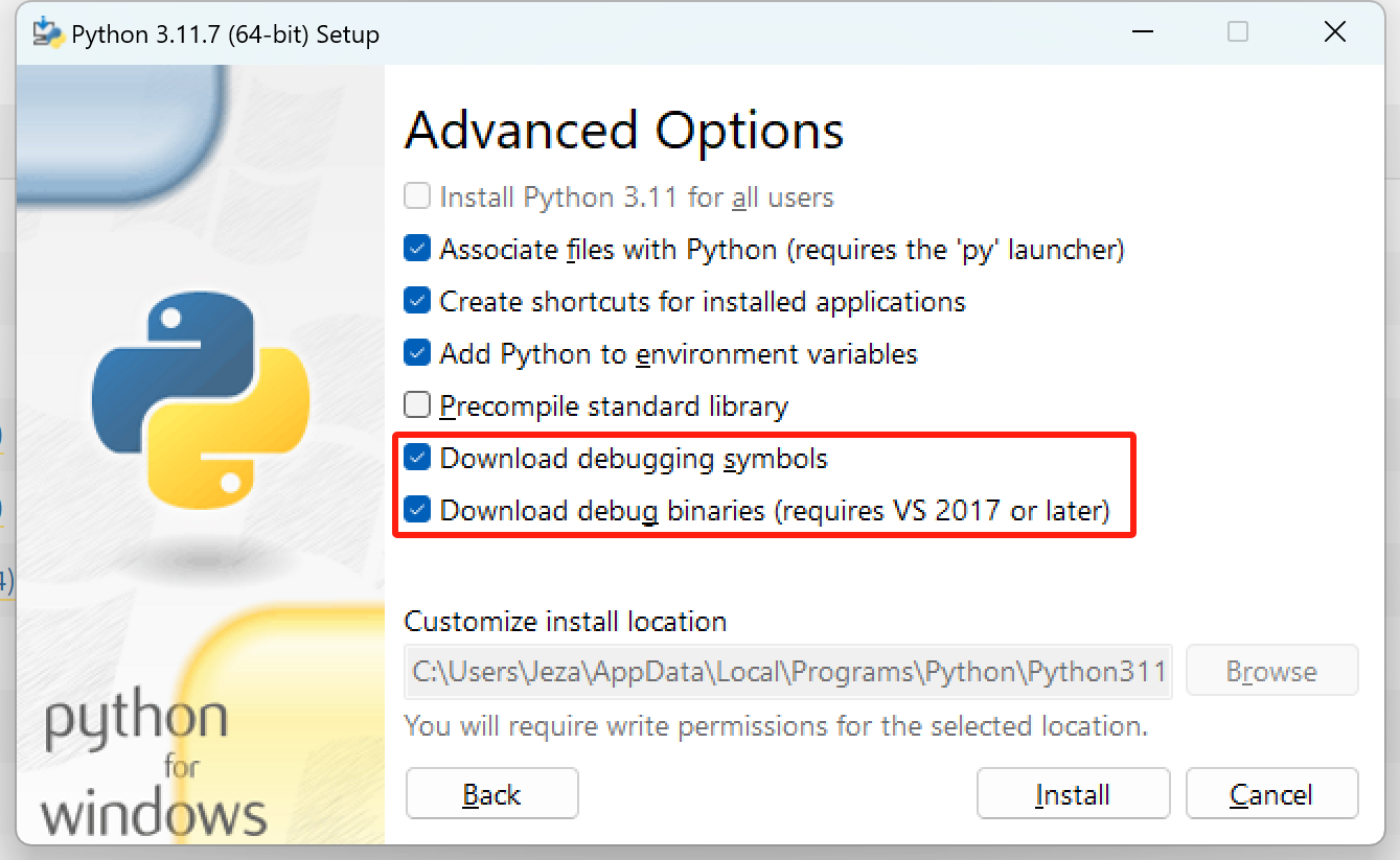 Python安装截图
